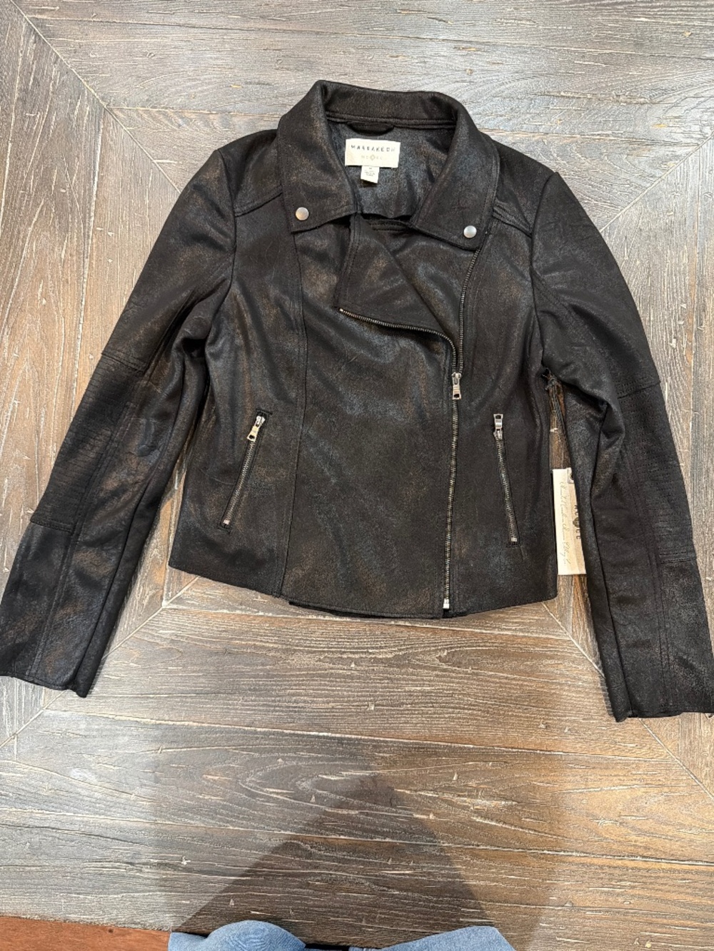 Marrakech Black Carrie Moto Jacket- Size Medium